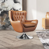 Premium Office Chair with Wingback Design-Wooden Crest