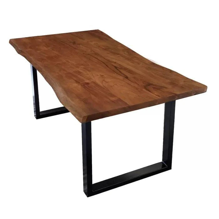 Ryegate Dining Table Set for 4 (1 Table, 2 Benches)-Wooden Crest