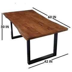 Ryegate Dining Table Set for 4 (1 Table, 2 Benches)-Wooden Crest