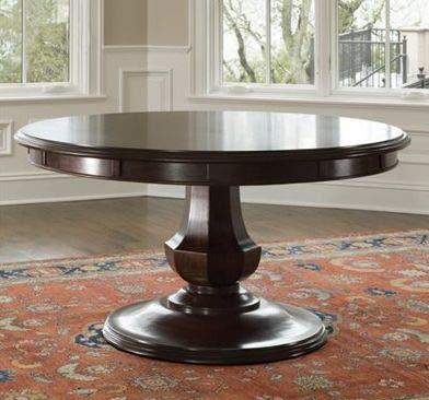 Handicrafts Stylish Look Round Shape Dining Table + Upholstered Chair 4 Seater-Wooden Crest