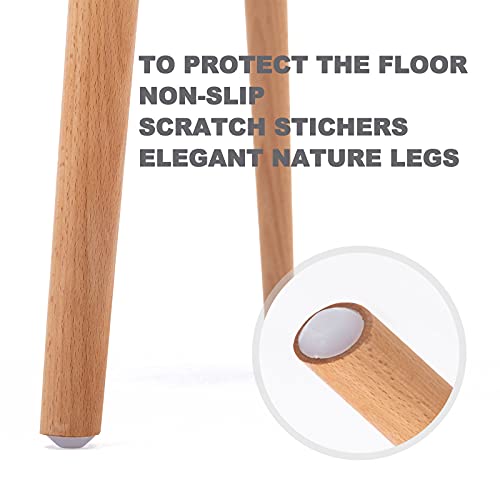 Modern Elegant Side Chair-Wooden Crest
