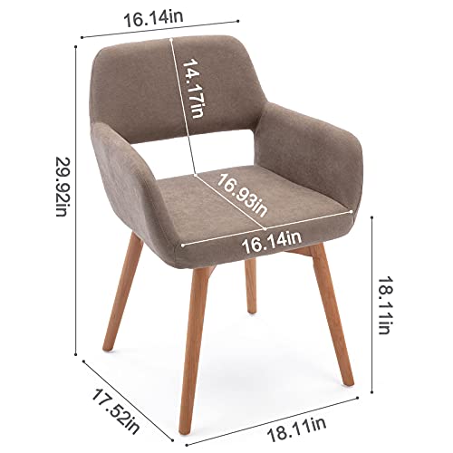 Modern Elegant Side Chair-Wooden Crest