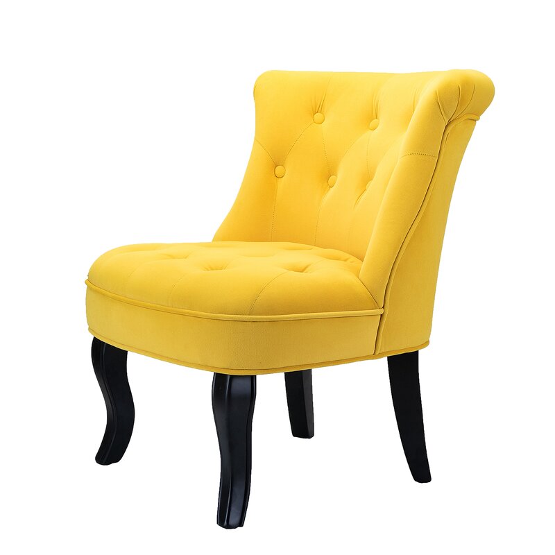 Grenier Wide Tufted Side Chair Set-Wooden Crest