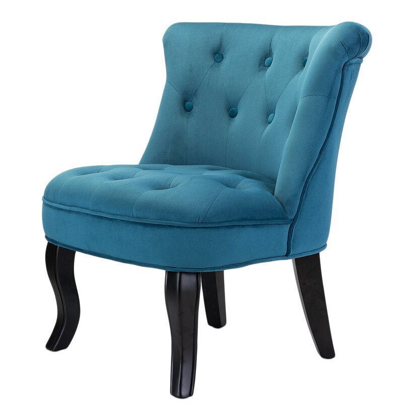 Grenier Wide Tufted Side Chair Set-Wooden Crest