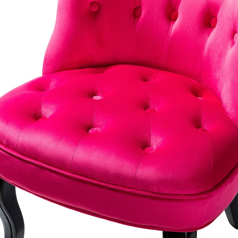 Grenier Wide Tufted Side Chair Set-Wooden Crest