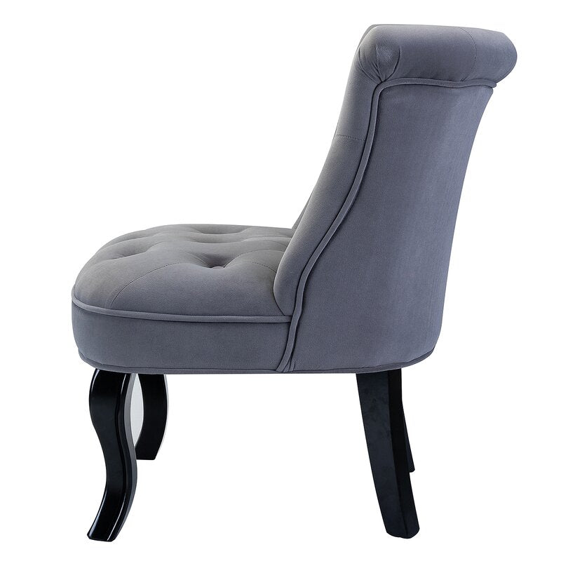 Grenier Wide Tufted Side Chair Set-Wooden Crest