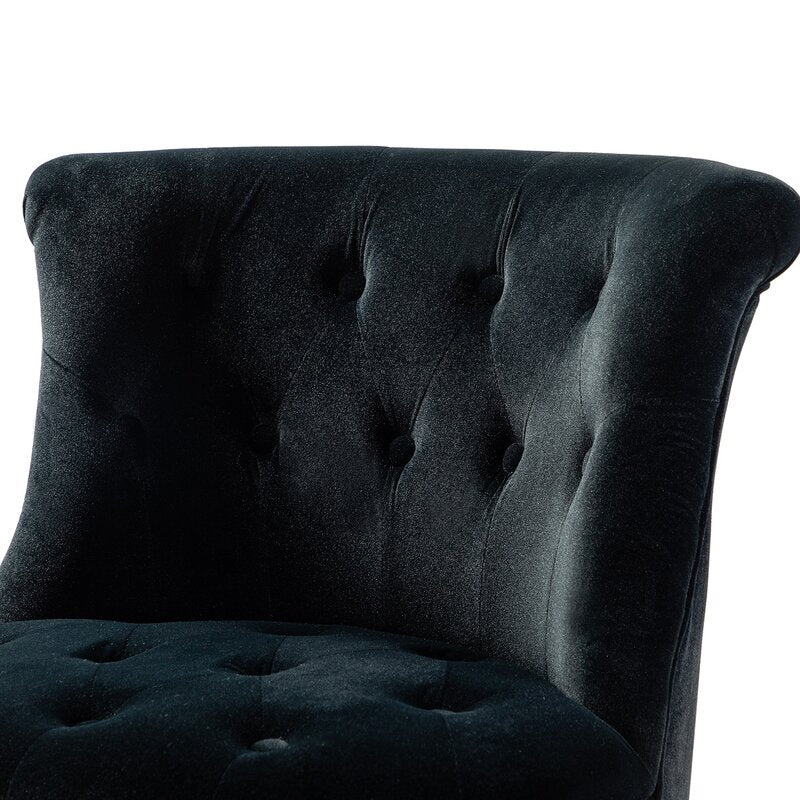 Grenier Wide Tufted Side Chair Set-Wooden Crest