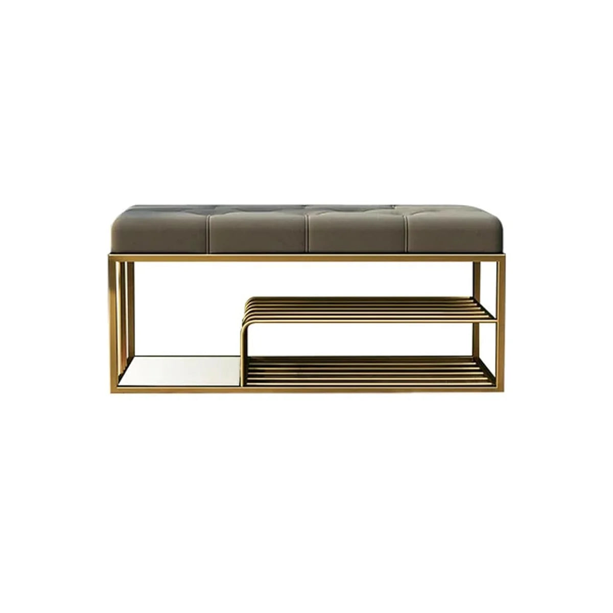 Shoe Rack Bench with Storage-Wooden Crest