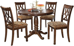 Rich Brown Finish Dining Set-Wooden Crest