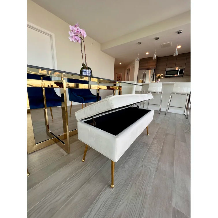 Sicilia Flip Top Storage Bench-Wooden Crest