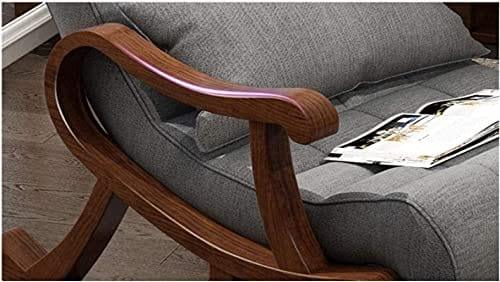 Handcrafted Teak Wood Rocking Chair – Black-Wooden Crest